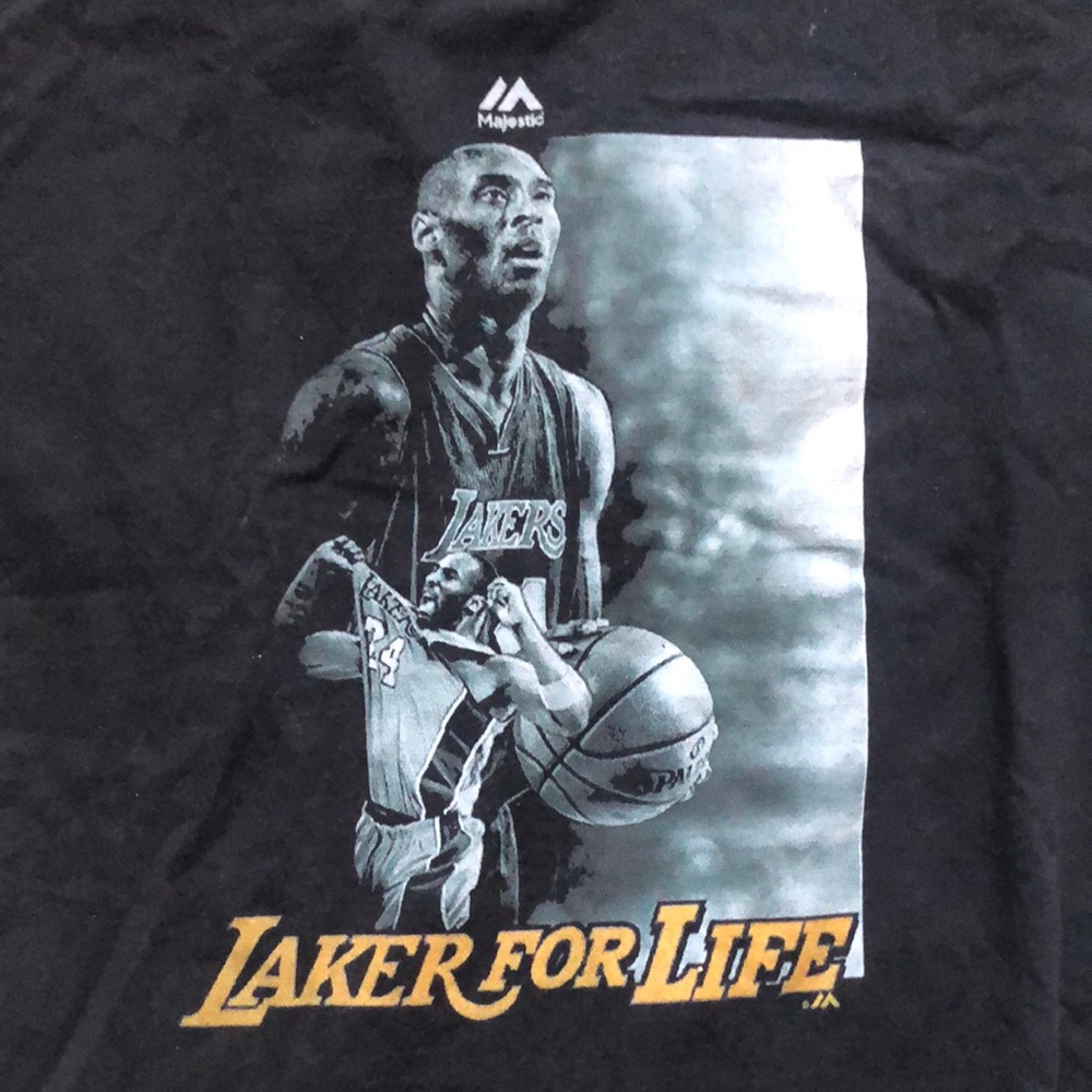 Lakers Basketball Black T-shirt, Kobe Bryant